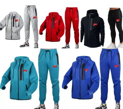 China Custom Logo Winter Men's Clothing Wind Resistance 2 Pieces Winter Man Sportswear Jacket 2 Pieces Set Custom Made Warm for sale