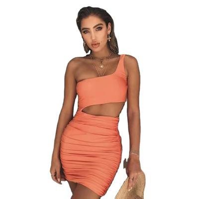 China New Arrivals Breathable Summer Bodycon Sleeveless Sexy Buttocks Clubwear Mini Dress For Women Wholesale for sale