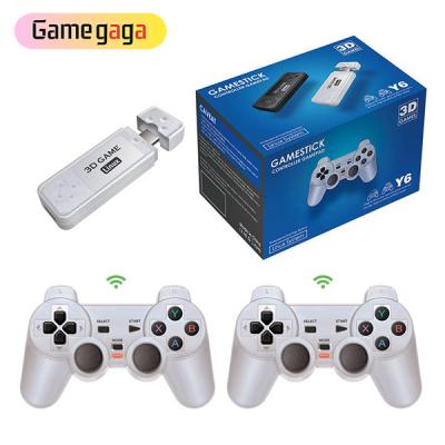 China With Y6 Game Stick 4K Wireless Controller Output Classic Retro Video Game Console 64GB 10000 TV Games Game Consoles For PSP for sale