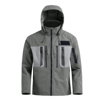 中国 Men's Fishing Jacket Windproof Wading For Fishing Hiking Kayaking Hunting Boating Sailing Jacket 100% Waterproof Breathable 販売のため