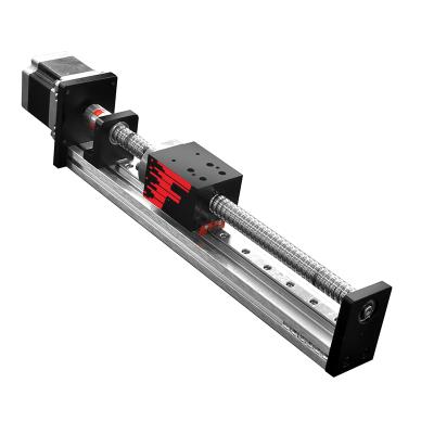 China 50mm To 1000mm Stroke Guide Rail Ball Screw Linear Actuator With Motor for sale