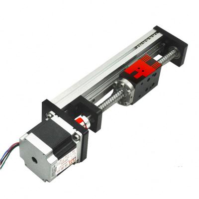 China Hotels 40mm Width Ball Screw CNC Linear Guide And Stepper Motor Precise Rail Ball for sale