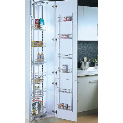 China Contemporary Cabinet Kitchen Accessories Unit Pantry Functional Fittings Pull Out Kitchen Wire Storage Basket for sale