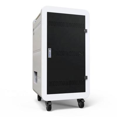 China Tablet Charging Cart Intelligent Laptop Charging Cart Charging Cabinet In The Classroom for sale