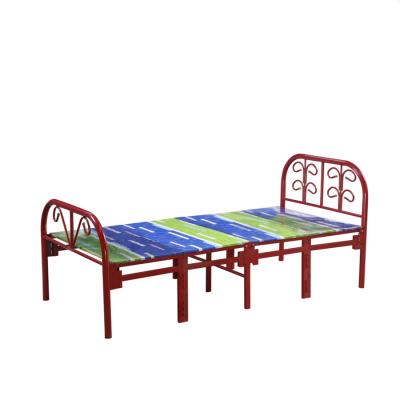 China Easy Hotel Bedroom Furniture Durable Metal Folding Single Bed à venda