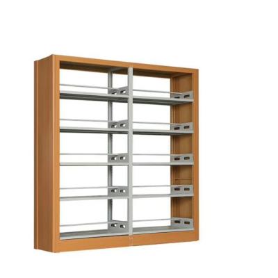 中国 Adjustable Plate 6 Layers Metal Woodgrain Library Bookshelves 販売のため