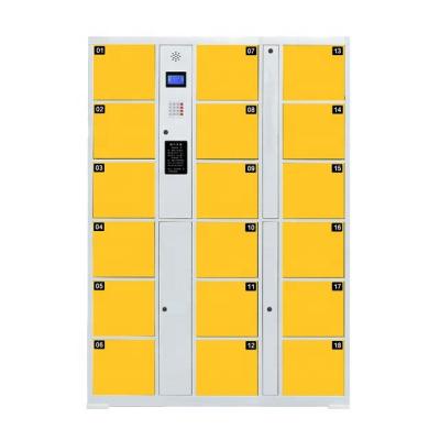 China Waterproof Safety Steel Locker Barcode System Smart Electronic Locker for sale