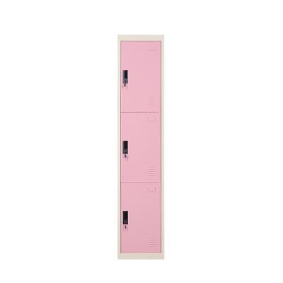 China Changing Room 3 Doors Metal Storage Locker Cabinet for sale