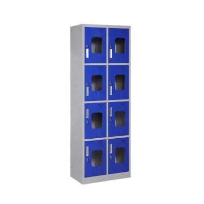 China 8 Door Cyber lock Metal Storage Locker Cabinet for sale