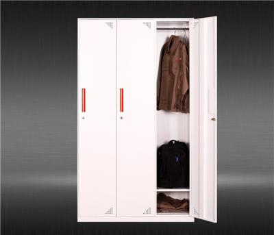 China Metal Employee Staff 3 Doors CE Steel Locker Cabinet for sale