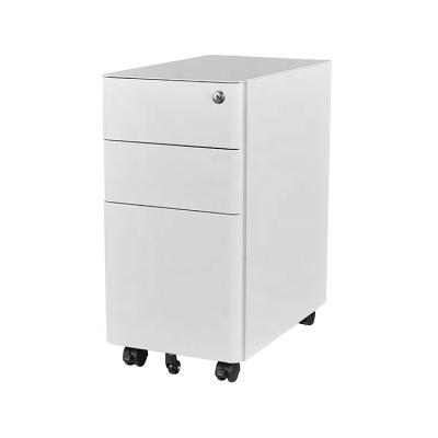 China 0.142cbm Muchn Powder Coating Steelcase 3 Drawer Mobile Pedestal for sale