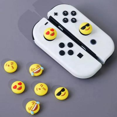 China Dustproof/moisture proof/anti-collision 6pcs Thumbstick for Switch Lite/OLED face expression silicone grip for Switch Lite thumb grip for Switch cover for sale