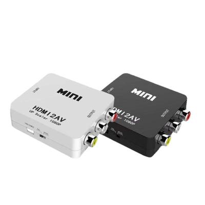 China HDMI2AV HD To RCA AV 1080P CVBS Converter Compound AV Adapter For TV HDMI2AV 6x5.5x2cm for sale