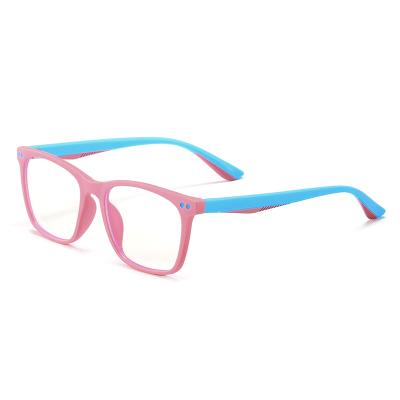 China Reading game working Learing brand custom shape tr90 frames computer optical glass blue light for kids for sale