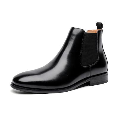 China Insulative 2022 autumn and winter new British style men's fashion casual Chelsea Boots Leather Round Toe casual boots for sale