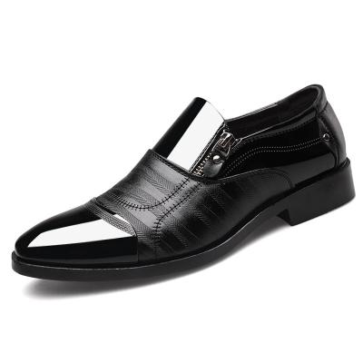 China Height Increasing Drop Shipping Classic Elegant Men Business Shoes Fashion Elegant Formal Wedding Shoes Men Slip On Office Oxford Shoes For Men for sale