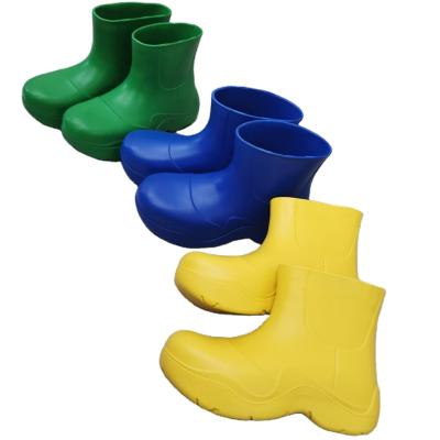 China Factory direct sales waterproof deodorization avocado rain boots candy color increased thick-soled short boots rubber-soled tide shoes for sale