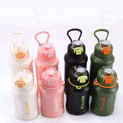 China Sustainable Logo Large Capacity Vacuum Flask Drink Sports Custom Thermal Water Bottle Insulated Stainless Steel Thermos for sale