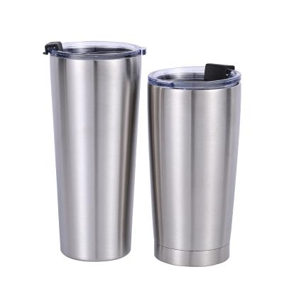 China Sustainable Travel Tumbler Double Walled Vacuum Insulated Stainless Steel 480ml Beer Tumbler Cups With Lids for sale