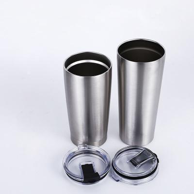 China Sustainable Custom Double Wall Vacuum Insulated Straight Lean Stainless Steel Coffee Beer Mug Tumbler for sale