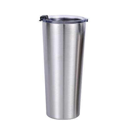 China Sustainable Wholesale Double Wall Stainless Steel Beer Water Mugs Insulated Custom Vacuum Wine Tumbler With Lid for sale