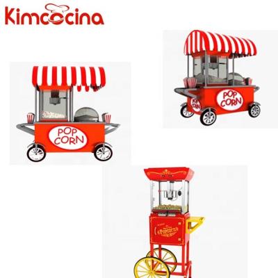 China Support Customized Style Mini Popcorn Makers Boxes Vending Machine Machine With Cart Making Machine Caramel Popcorn for sale