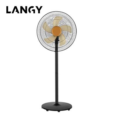 China Brushless Remote Control Automatic Solar Fan 12v Adjustable Stand Solar Fan 16inch 5 Height 5 Blades for sale