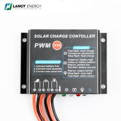 China Langy official RTS IP68 10A waterproof solar charger controller pwm street light charge controller for sale