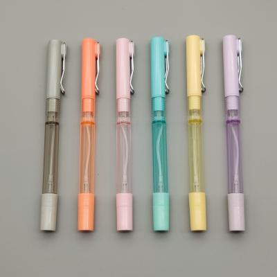 China Contracted Metal Pen Clip Promotional Pen Candy Color Ballpoint Pen Multi-Function Neutral Pen Spray Pen for sale