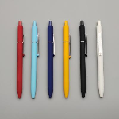 China Office contracted promotional pen metal shape pen clip pen simple neutral pen ballpoint pen, logo customized for sale