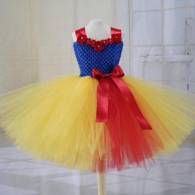 China Anti-wrinkle Fashion Dress Babies Fashionable Kids Clothes Dresses Party Princess Snow White Dress for sale