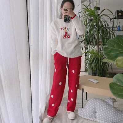 China Breathable Luxury Custom Print Christmas Pajamas Womens Adult Onesie Super Soft Pajamas for sale