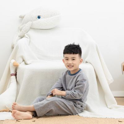 China Thermal Fleece Pajamas Children Kids Pajamas 100% Cotton With Long Sleeved for sale