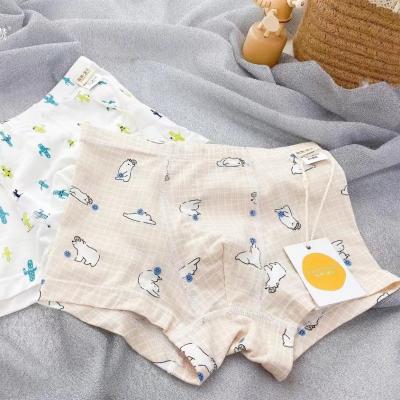 China 3 Packs Kids Boy Breathable Colorful Panties Underwear Organic Baby Briefs for sale