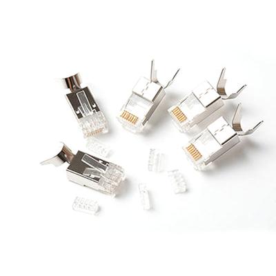 China Cat6A / CAT7 Gold Plated Cable 8P8C RJ45 Ethernet Connector CAT7 SFTP Modular Plug for sale