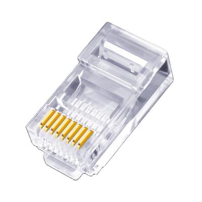 China Network EXW price EZ passthrough RJ45 connector plug for cat6 patch cord for sale