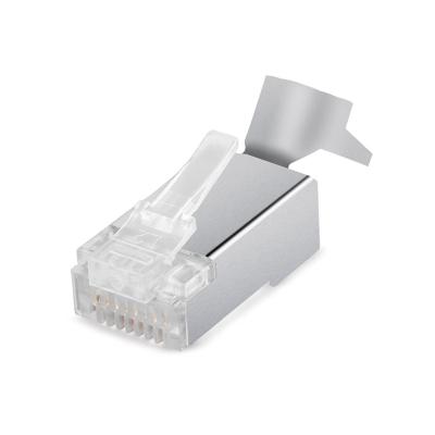 China Gold Plated Networking Communication 8P8C RJ45 Ethernet Connector CAT7 SFTP Modular Jack for sale