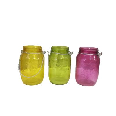 China Hot Sale Wholesale Modern Colorful Indoor Plant Glass Pot Desktop Planter for sale