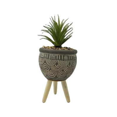 China High Quality Customized Large Modern Decoration Planter Mold Cement Flower Pot With Stand for sale