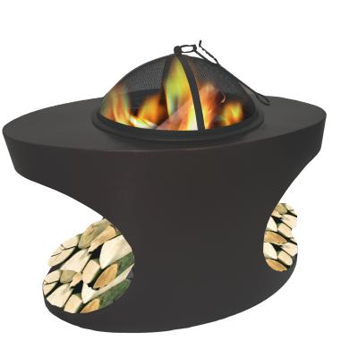 China China Factory High Quality Outdoor BBQ Pit Fire Pit Barbecue Steel Portable Garden Fire Pit Table 76.5*44.5*62.5CM for sale