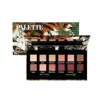 China Private Label Eyeshadow Waterproof Top Selling Eye Makeup Natural Shimmer High Dye Makeup Shimmer Eyeshadow Palette for sale