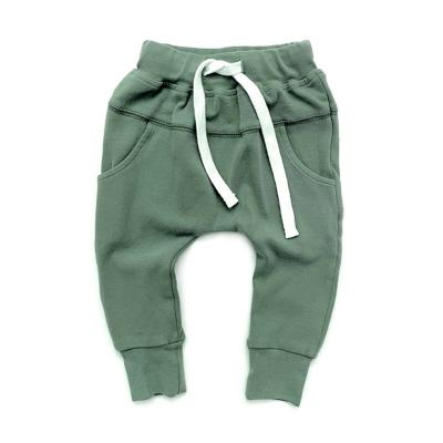 China Anti-pilling Baby Pants and Gaiters Infant Girls Boys Organic Bamboo Jogger Squishy Pants for sale