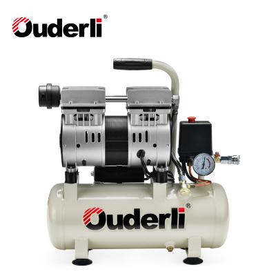 China High Quality Ouderli 100% Efficiency 9L Silent Oil Free Air Compressor for sale