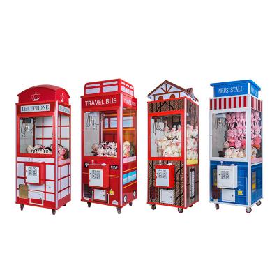 China New Metal+plastic Style Indoor Self-Serve Small Plush Toy Claw Coin Operated Machine for sale