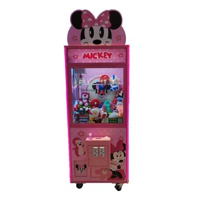 China Custom Acrylic+led+metal coin operated mini bill acceptor plush toys claw crane vending machines for sale in USA for sale