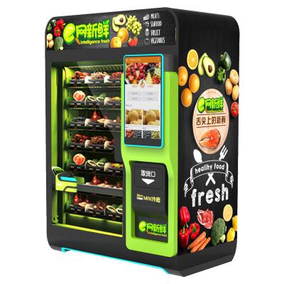 China Single SDK Cabinet Customized High Quality Fresh Product Refrigeration Function Fruit and Vegetable Vending Machine for sale