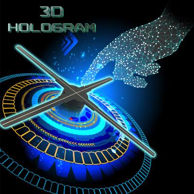 China 3D Advertising 3D Stand Cool Tech Holographic Projector LED Fan Display 42cm for sale