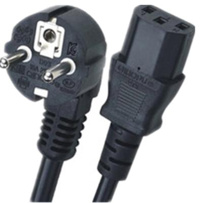 China Consumer Electronics AC Power Cord Cable 16A 250V Euro PVC Power Supply Cord VDE Power Line for sale