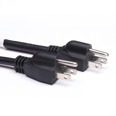 China American Home Appliance Cable 3pin Plug Power Cords Wire Standard America USA AC Power Cord for sale