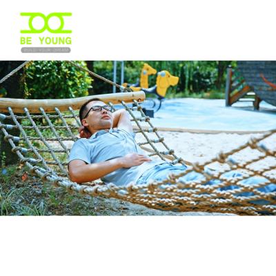 China Comfortable Treeless Life Hammock Two Cross Connectors Cross-Joints Relaxing Hammocks Around Bed Swing 200*100Cm For Polyester Tree Resistant Double Hand - Woven for sale